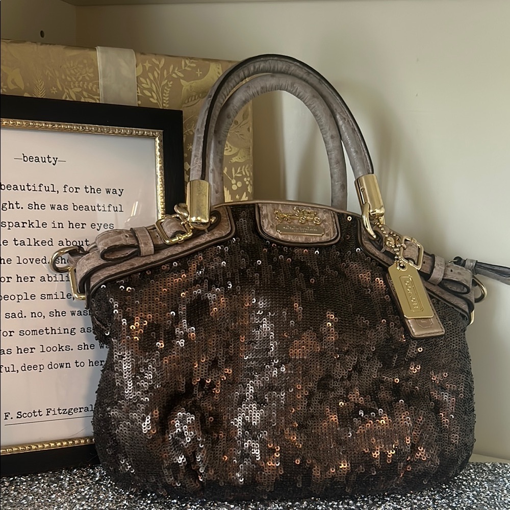 Coach Vintage Sophia Mini Sequins Purse